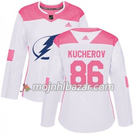 Dresovi Tampa Bay Lightning Nikita Kucherov 86 Adidas 2017-2018 Bijela Narančasta Fashion Authentic - Ženska Dresovi Tampa Bay Lightning Nikita Kucherov 86 Adidas 2017-2018 Bijela Narančasta Fashion Authentic - Ženska